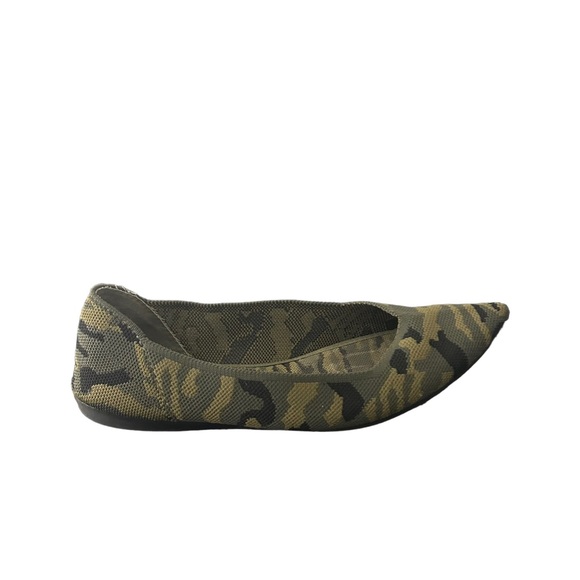 Steve Madden Women’s Pointed Toe Flats Camo Camouflage Green Shoes Size 7.5 - Picture 11 of 12